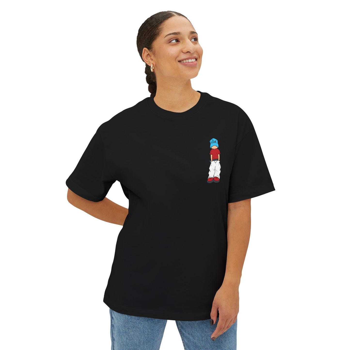 90s Skate Streetwear Boxy Tee — Retro Baggy Skateboarding Shirt