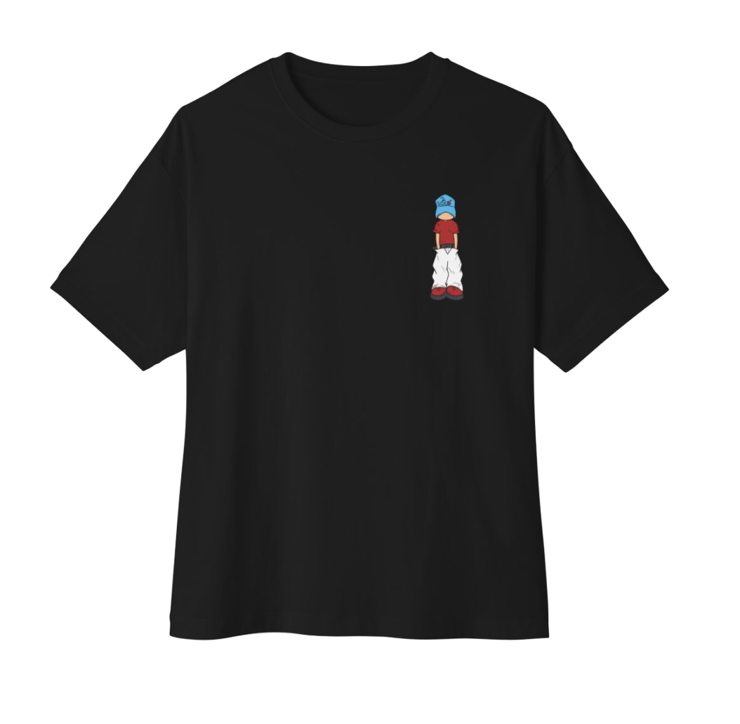 90s Skate Streetwear Boxy Tee — Retro Baggy Skateboarding Shirt