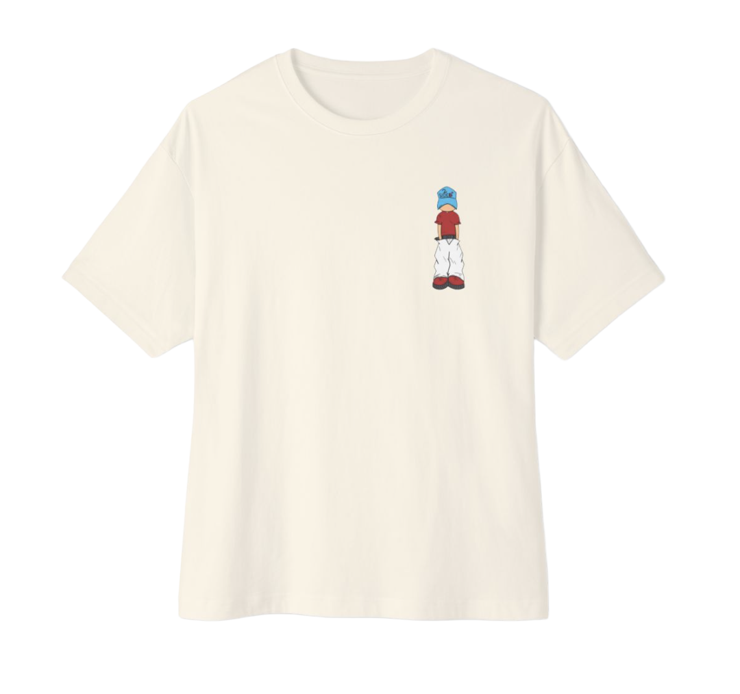 90s Skate Streetwear Boxy Tee — Retro Baggy Skateboarding Shirt