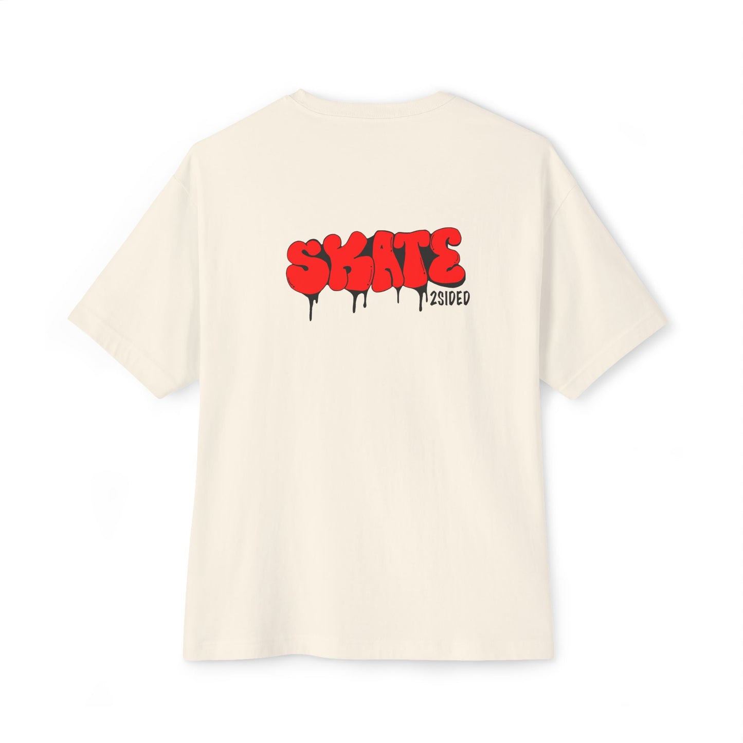 90s Skate Streetwear Boxy Tee — Retro Baggy Skateboarding Shirt