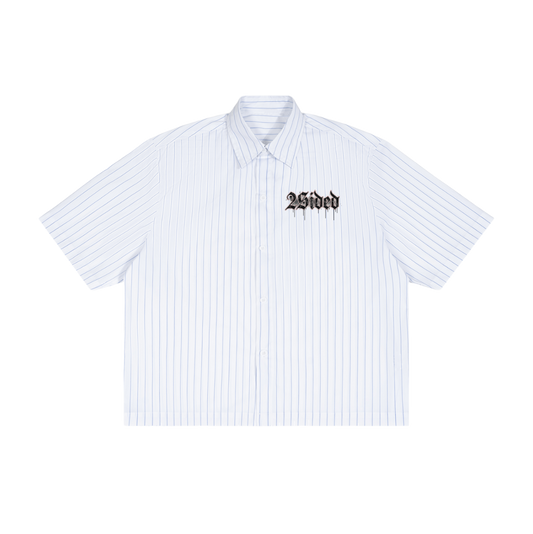 Striped Boxy Button-Up